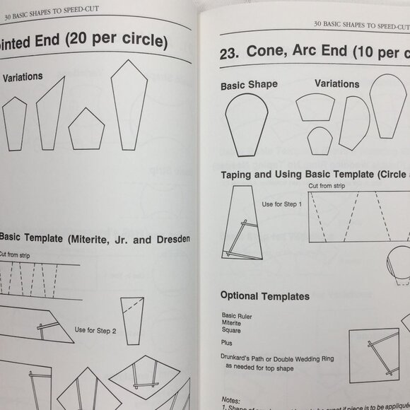 Quilter's Guide Rotary Cutting Quilting Book Patchwork Poster Fanning Patterns - Picture 8 of 16